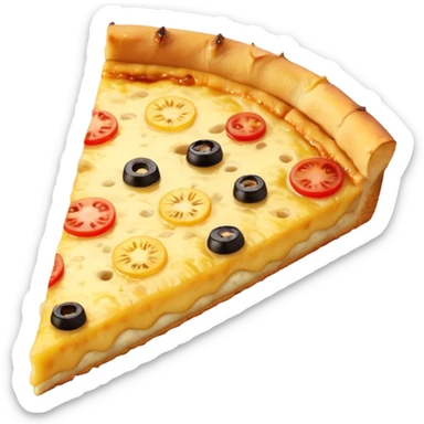 a piece of pineapple pizza sticker