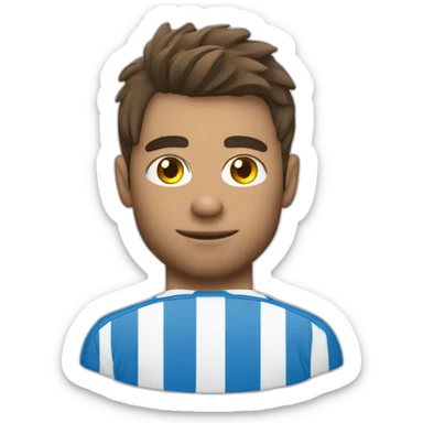 Toma mi foto de perfil y crea emojis sobre soccer sticker