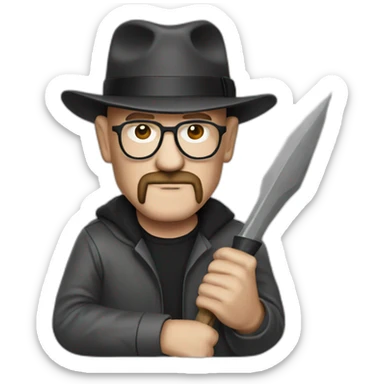 Heisenberg with hoes sticker