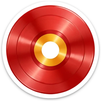 red vinyl record It's just a vinyl record.
 sticker