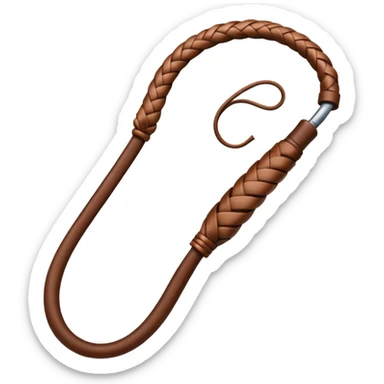 brown whip sticker