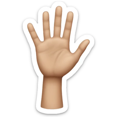 Hand doing L with índice and pulgar sticker