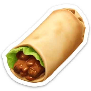 Brown mushy chipotle burrito sticker