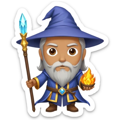 i am a wizard and warrior sticker