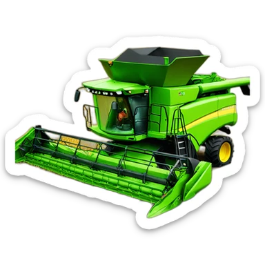 Combine harvester sticker
