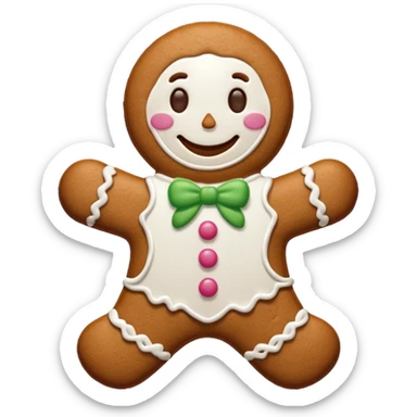 Gingerbread stylised sticker