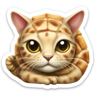 Tortious shell cat sticker