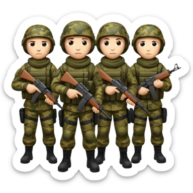 Forze speciali russe con la AK-47 sticker