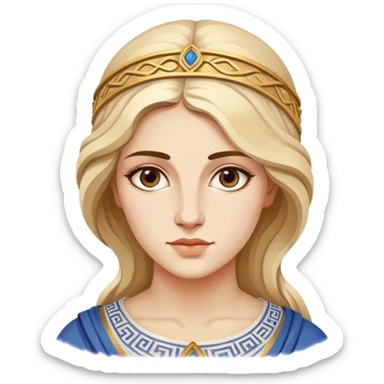 greek spiritual muse paint art sticker