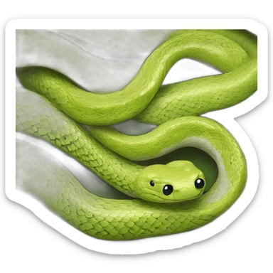 3 snakes gossiping sticker