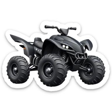 batmobile atv quad cross sticker