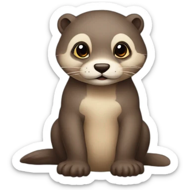 Doudou loutre  sticker