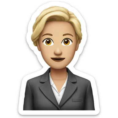 pam from tbe office in a suit sticker