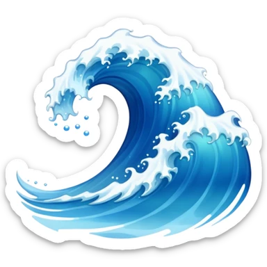 Wave sticker