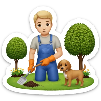 off to go scoop the poop sticker