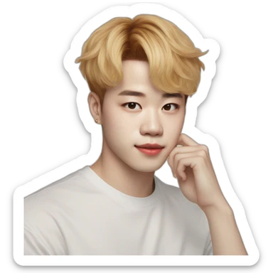 Jimin bts réaliste  sticker