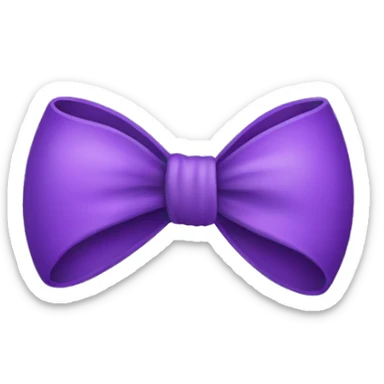 Violet bow sticker