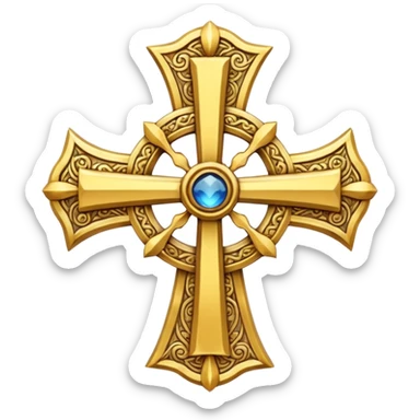 Golden Cross of Antioch sticker