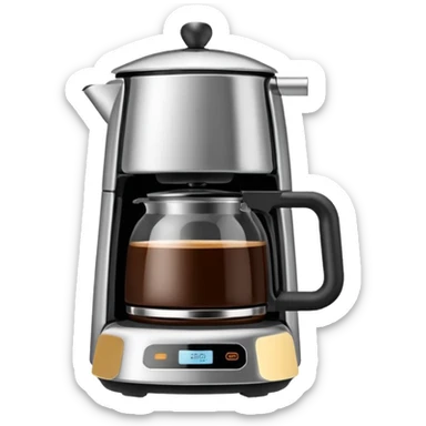 coffee pot machine  sticker