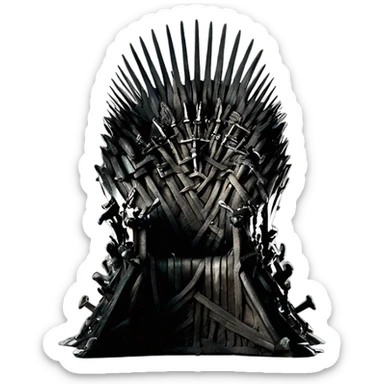 Iron throne  sticker