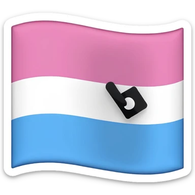 Anti trans flag sticker