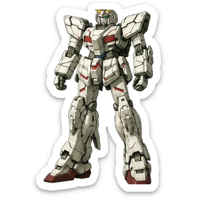 Full-height Gundam RX-0 Unicorn sticker