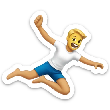 Throwing a flipflop sticker