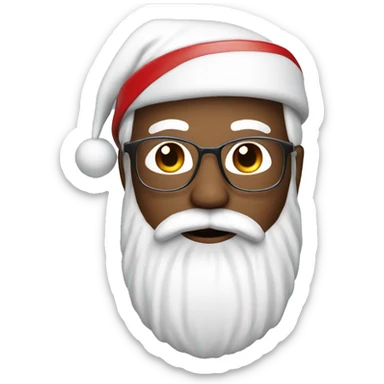 Santa with doctor set toy sticker