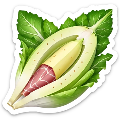 ENDIVE entourée d'une tranche de JAMBON sticker