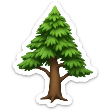 Pine tree sticker