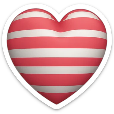 heart flag sticker
