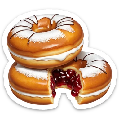 Filled Jam Donut Bombs sticker