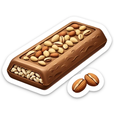 protein bar with nuts sticker