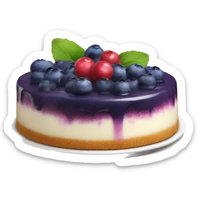 Blueberry cheese cake sticker