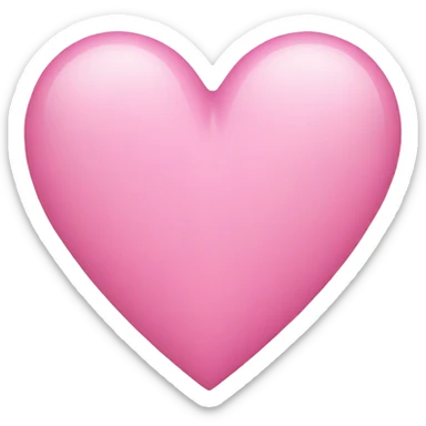 Corazón rosa pastel sticker