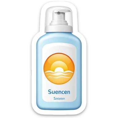 Sunscreen bottle that looks professional and nice and good sticker