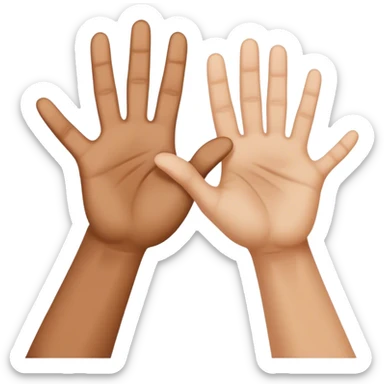 Creation of Adam hands  sticker