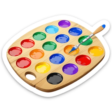 paint palette  sticker