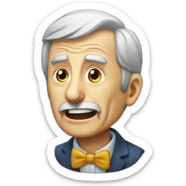 old man yells at french financial regulator sticker