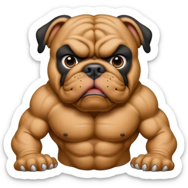 black bulldog Y3 sticker