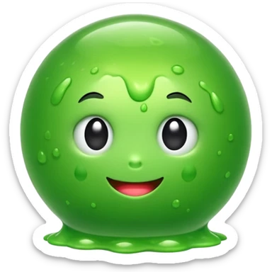 Slime petit en sphère sticker