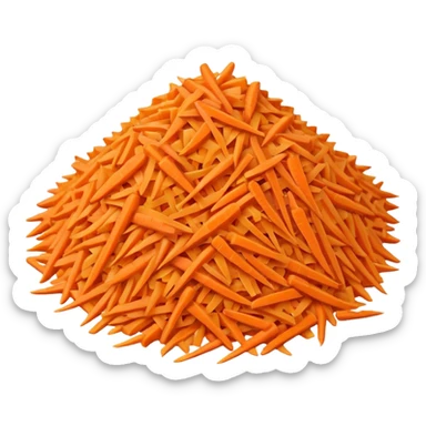 carrot grated sticker