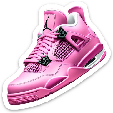 Jordan 4 pink  sticker