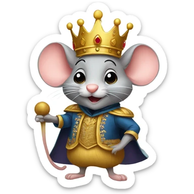 ballet Mouse king  sticker