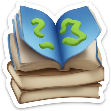 Book for learning English sticker