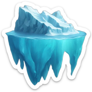 iceberg underwater sticker