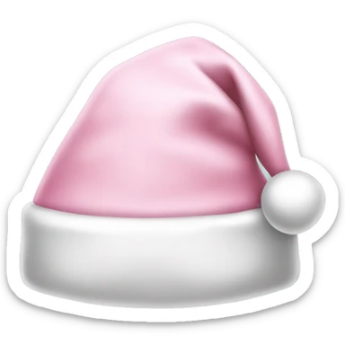 light pink santa hat sticker