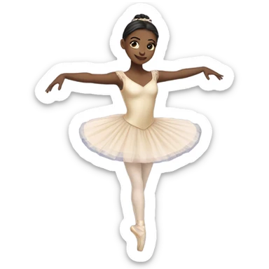Ballet dancer in thigh highs sticker