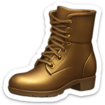 bronze boot sticker