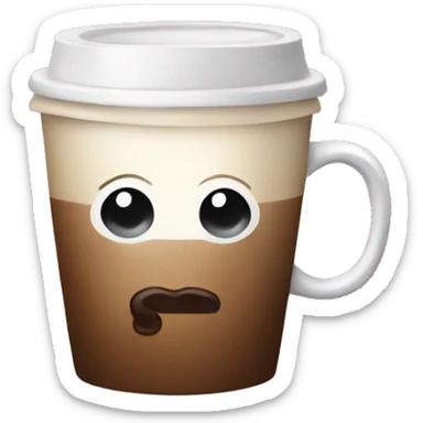 Coffee with a bow sticker